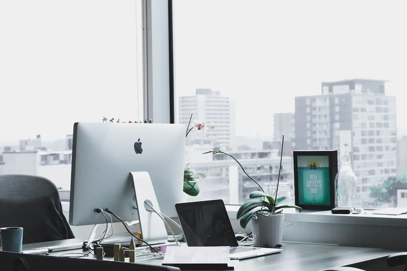 Modern office desk for business consultancy